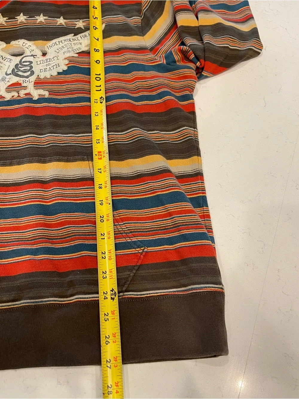 Ralph Lauren Hoodie Patriotic Eagle Denim & Supply Cotton XL